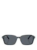Ray-Ban RB2231 rectangular sunglasses blue frame glass lens, imported from the UK