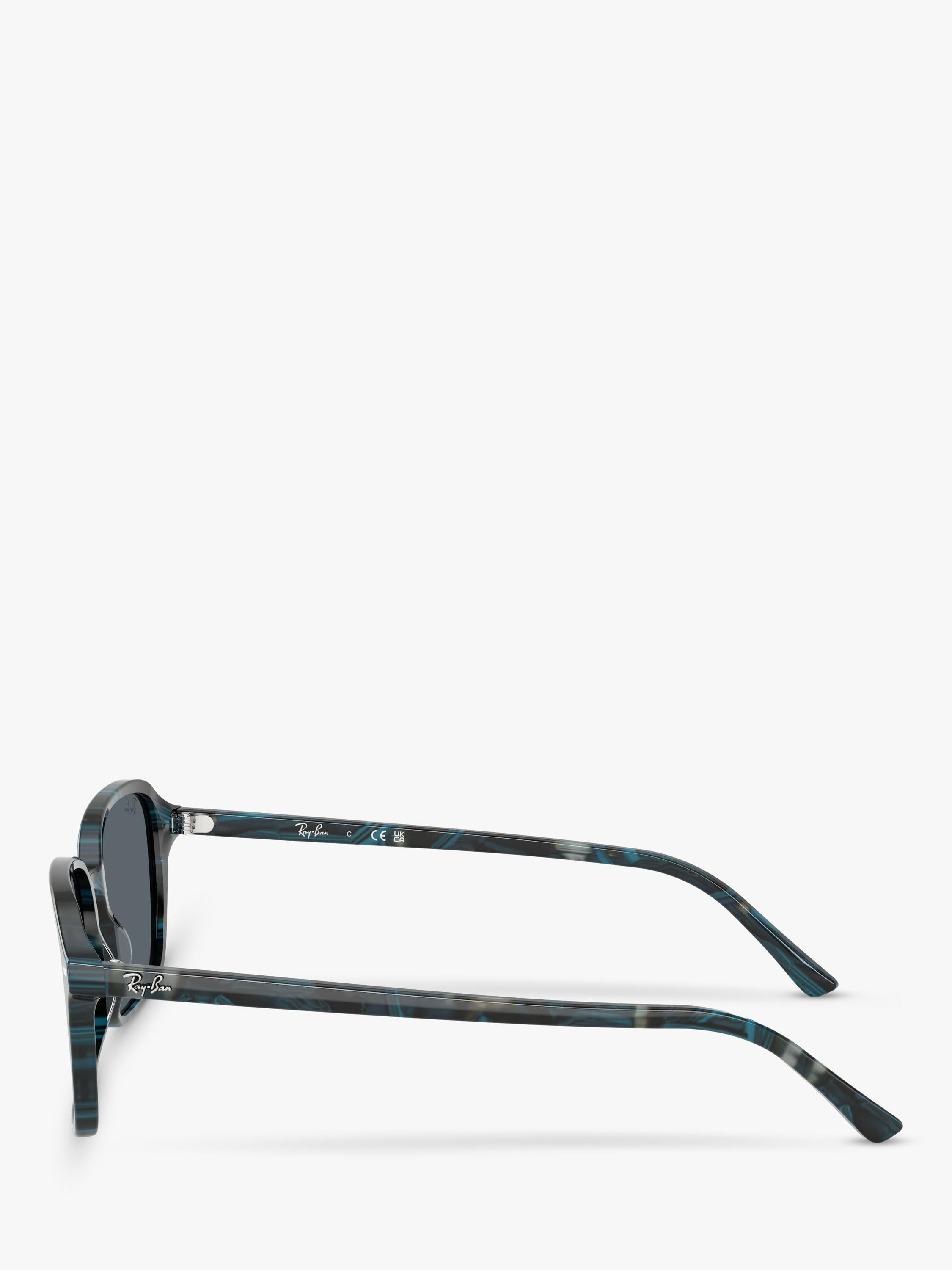 Ray-Ban RB2231 rectangular sunglasses blue frame glass lens, imported from the UK