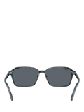 Ray-Ban RB2231 rectangular sunglasses blue frame glass lens, imported from the UK