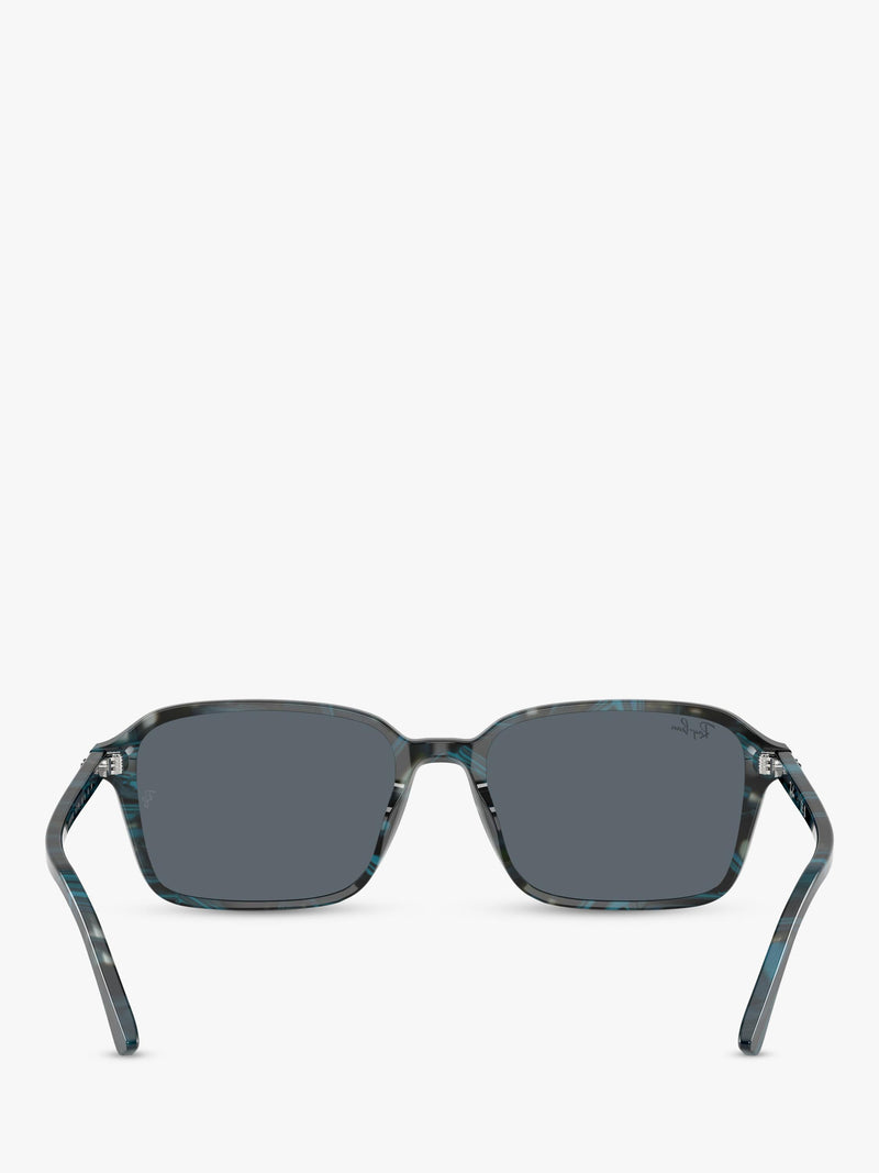 Ray-Ban RB2231 rectangular sunglasses blue frame glass lens, imported from the UK