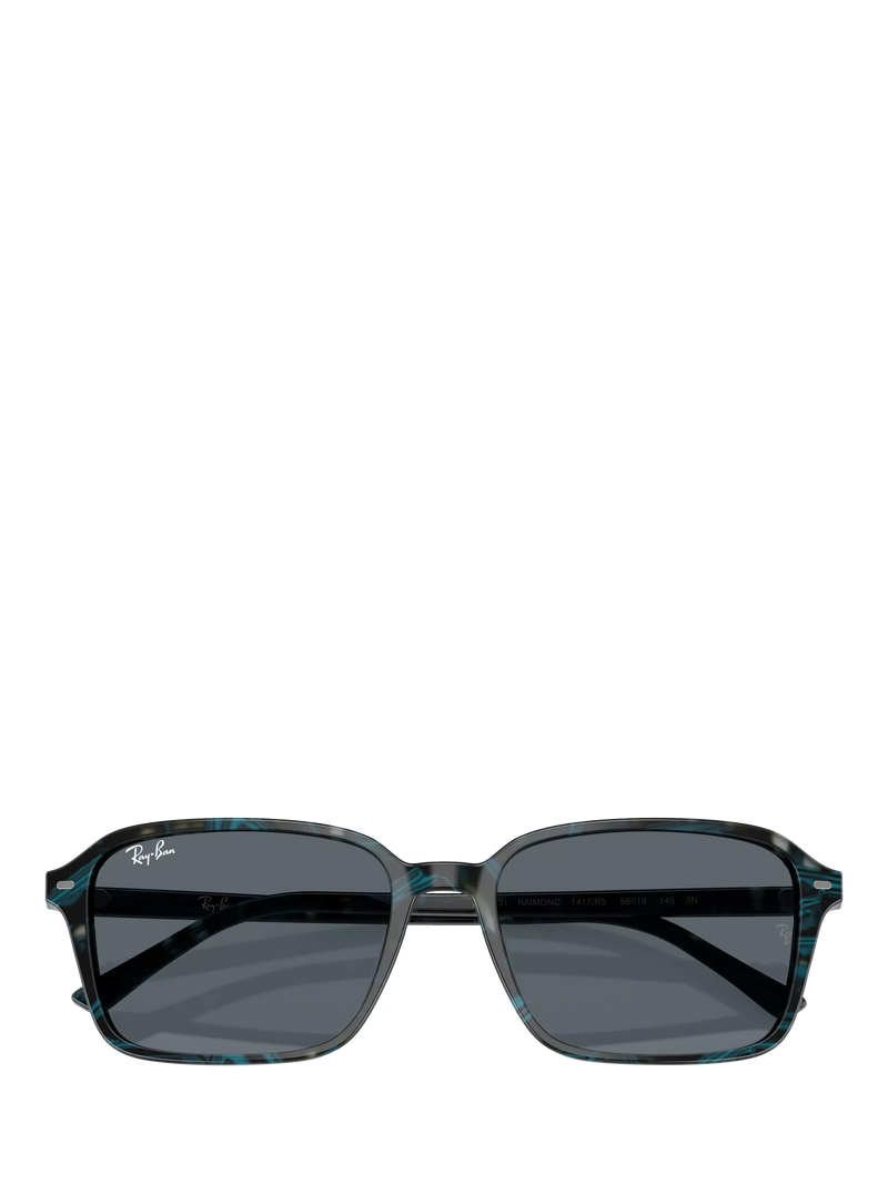 Ray-Ban RB2231 rectangular sunglasses blue frame glass lens, imported from the UK