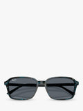 Ray-Ban RB2231 rectangular sunglasses blue frame glass lens, imported from the UK