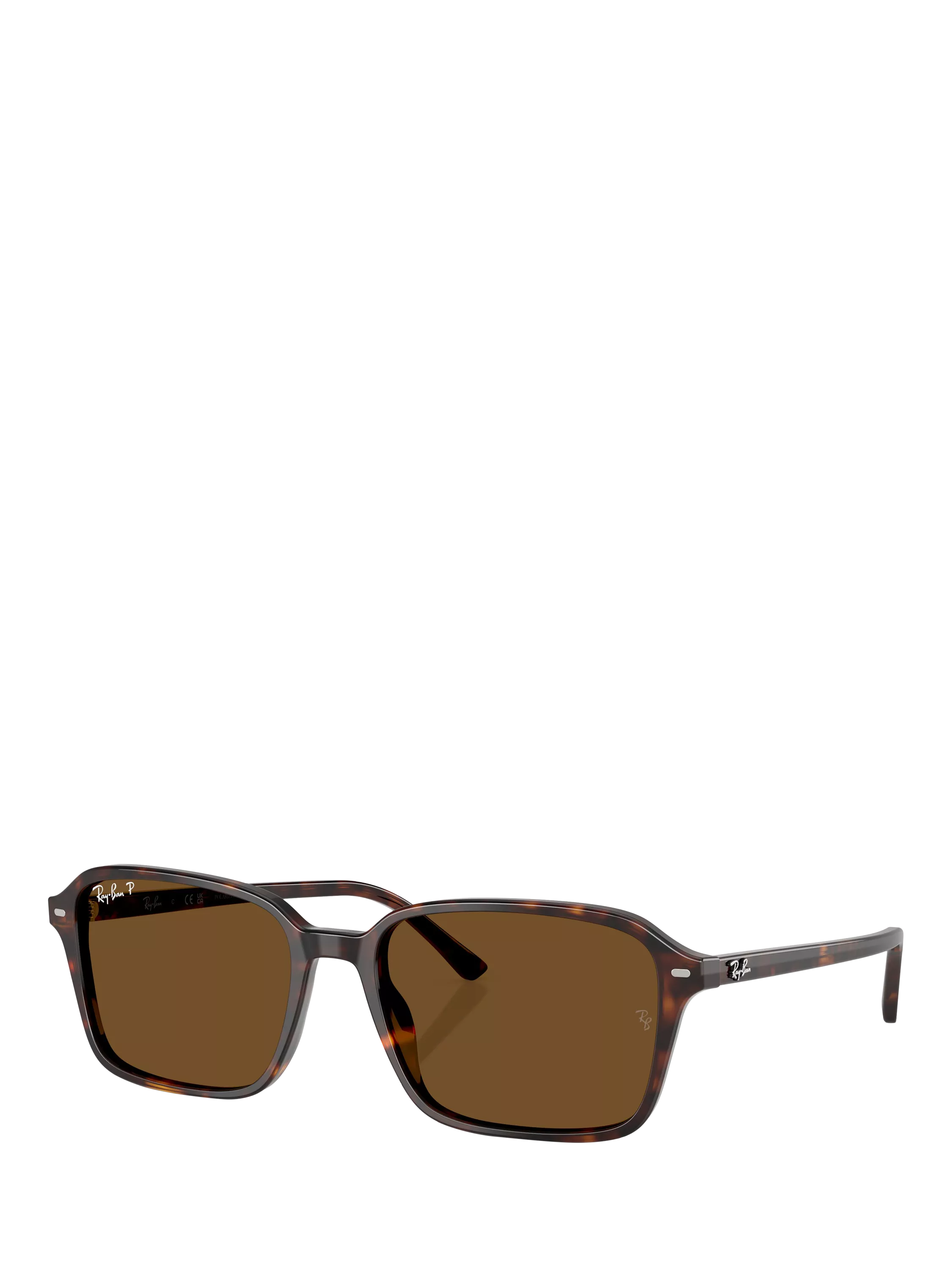 Ray-Ban RB2231 polarised rectangular sunglasses Havana Brown, UK version