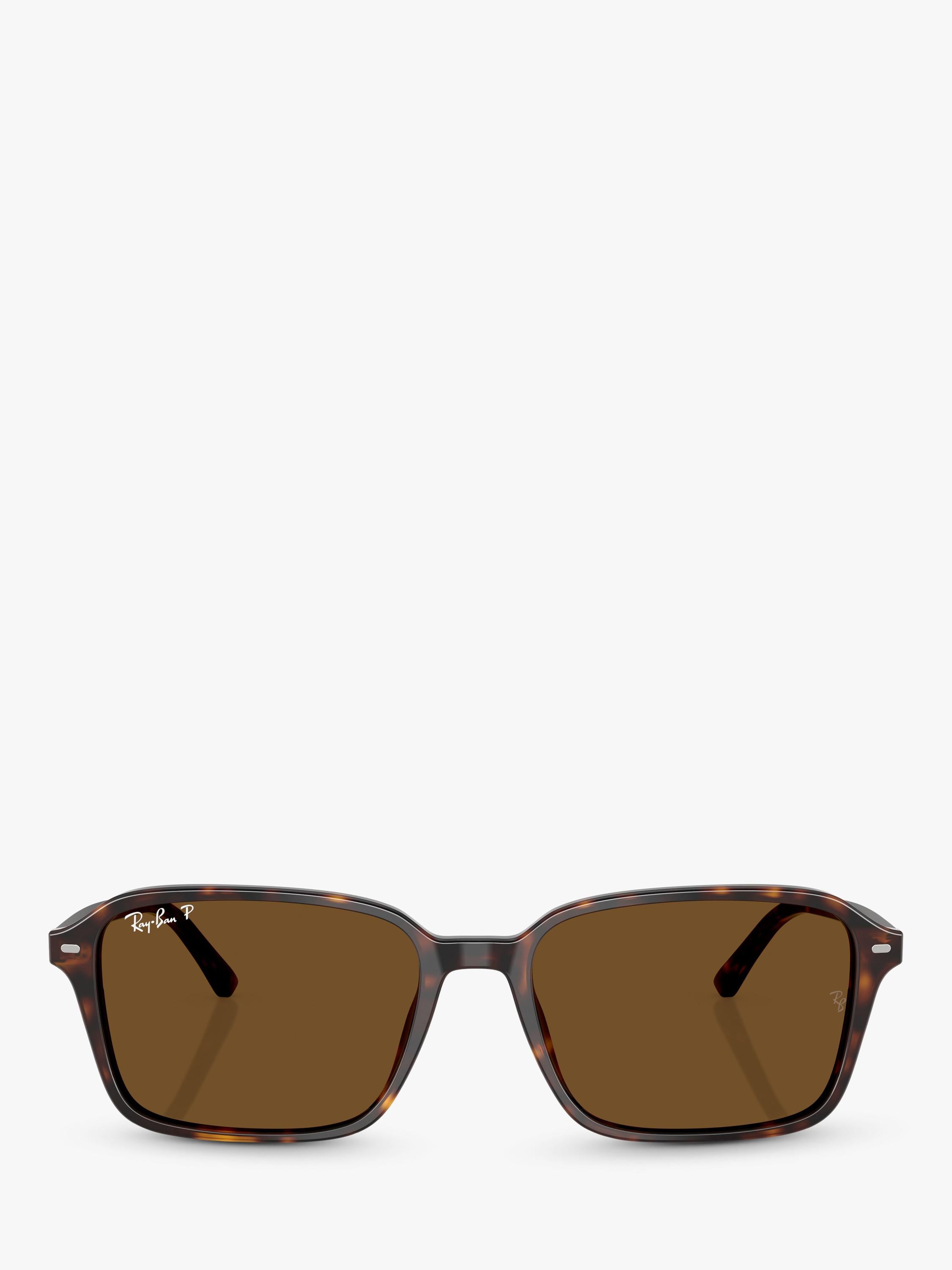 Ray-Ban RB2231 polarised rectangular sunglasses Havana Brown, UK version