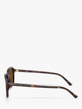 Ray-Ban RB2231 polarised rectangular sunglasses Havana Brown, UK version