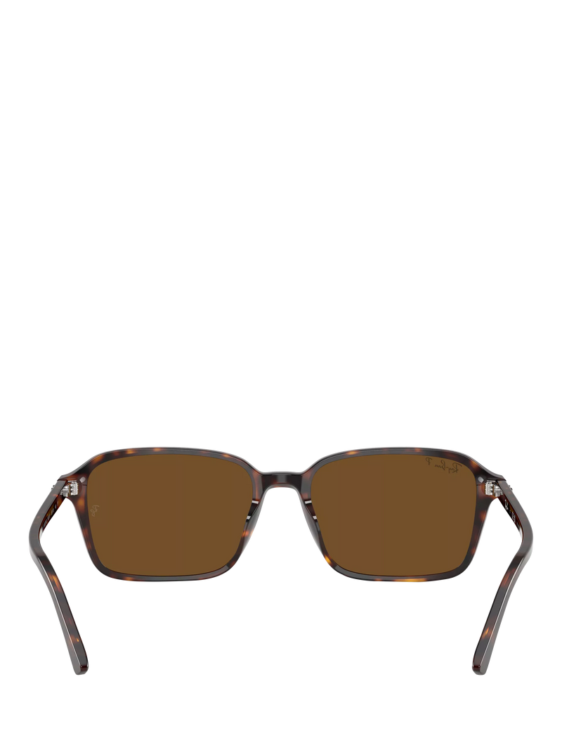 Ray-Ban RB2231 polarised rectangular sunglasses Havana Brown, UK version