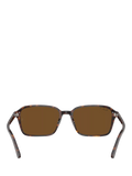 Ray-Ban RB2231 polarised rectangular sunglasses Havana Brown, UK version
