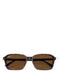 Ray-Ban RB2231 polarised rectangular sunglasses Havana Brown, UK version
