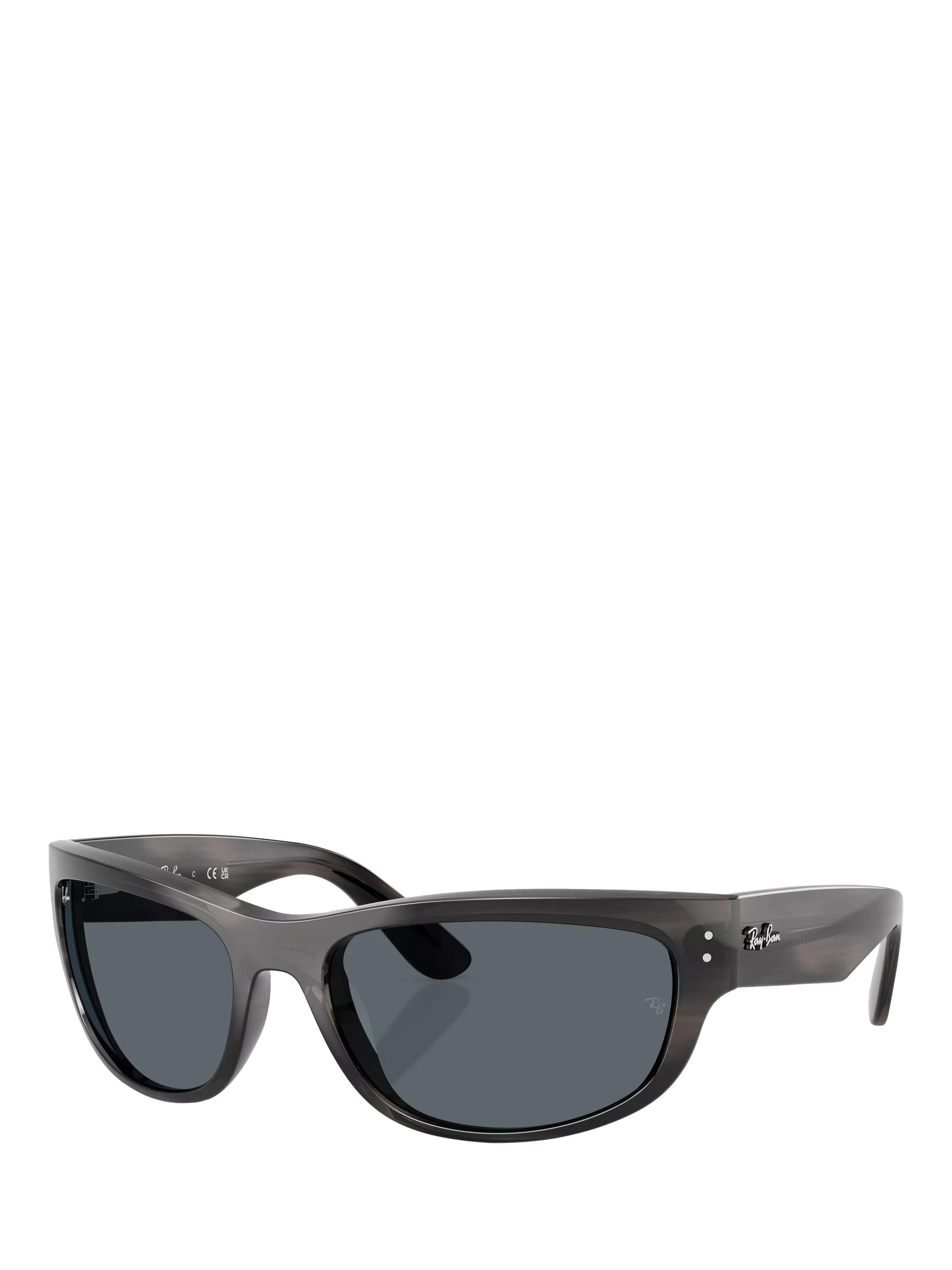 Ray-Ban RB2289 Rectangular Sunglasses, Black/Grey