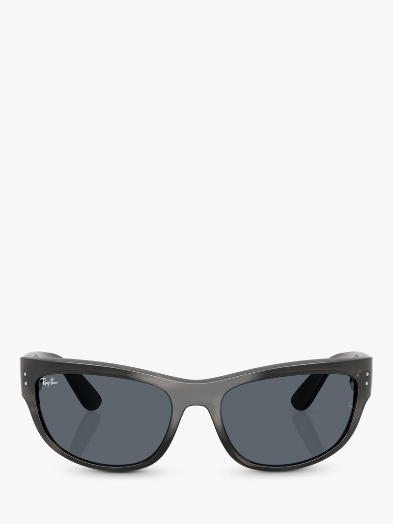 Ray-Ban RB2289 rectangular sunglasses black frame, UK version