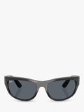 Ray-Ban RB2289 rectangular sunglasses black frame, UK version