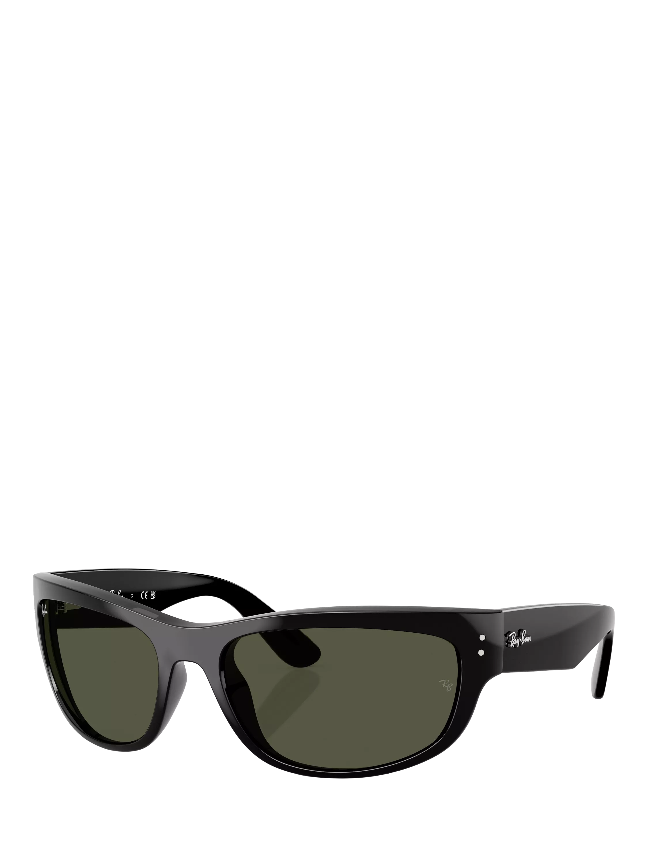 Ray-Ban RB2289 rectangular sunglasses black frame, UK version