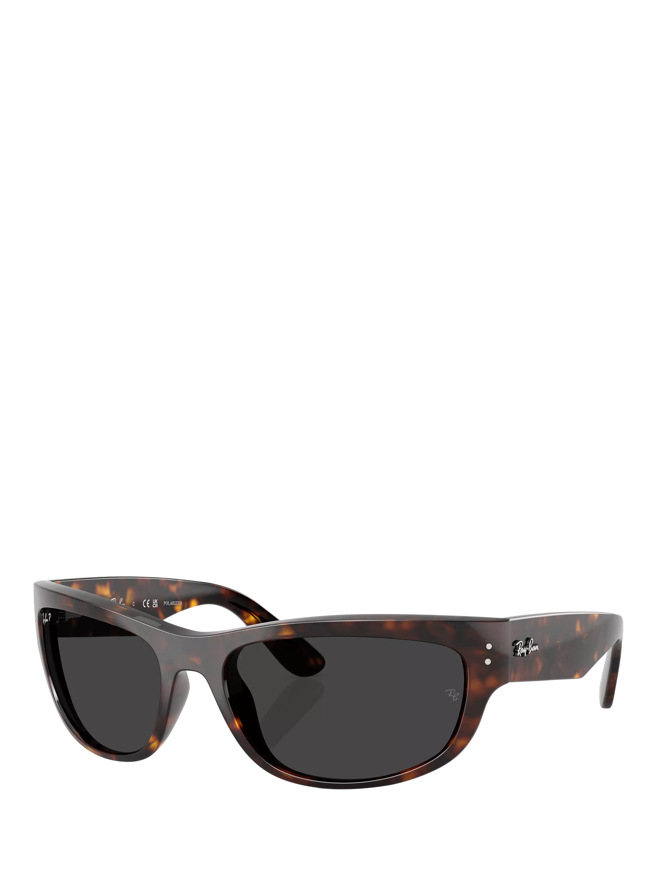 Ray-Ban RB2289 polarised rectangular sunglasses Havana Grey - British product