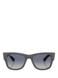 Ray-Ban Mega Wayfarer sunglasses sand grey blue gradient (British brand)