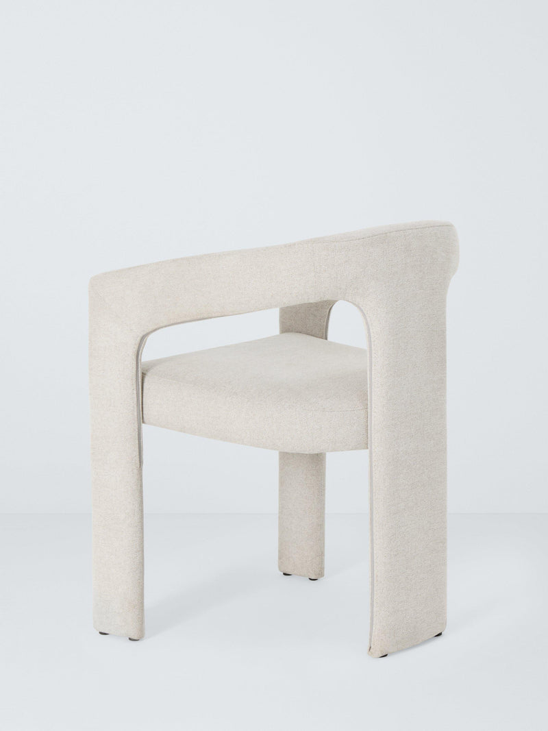 Paire de chaises de salle à manger rembourrées John Lewis Contour - Produit britannique
