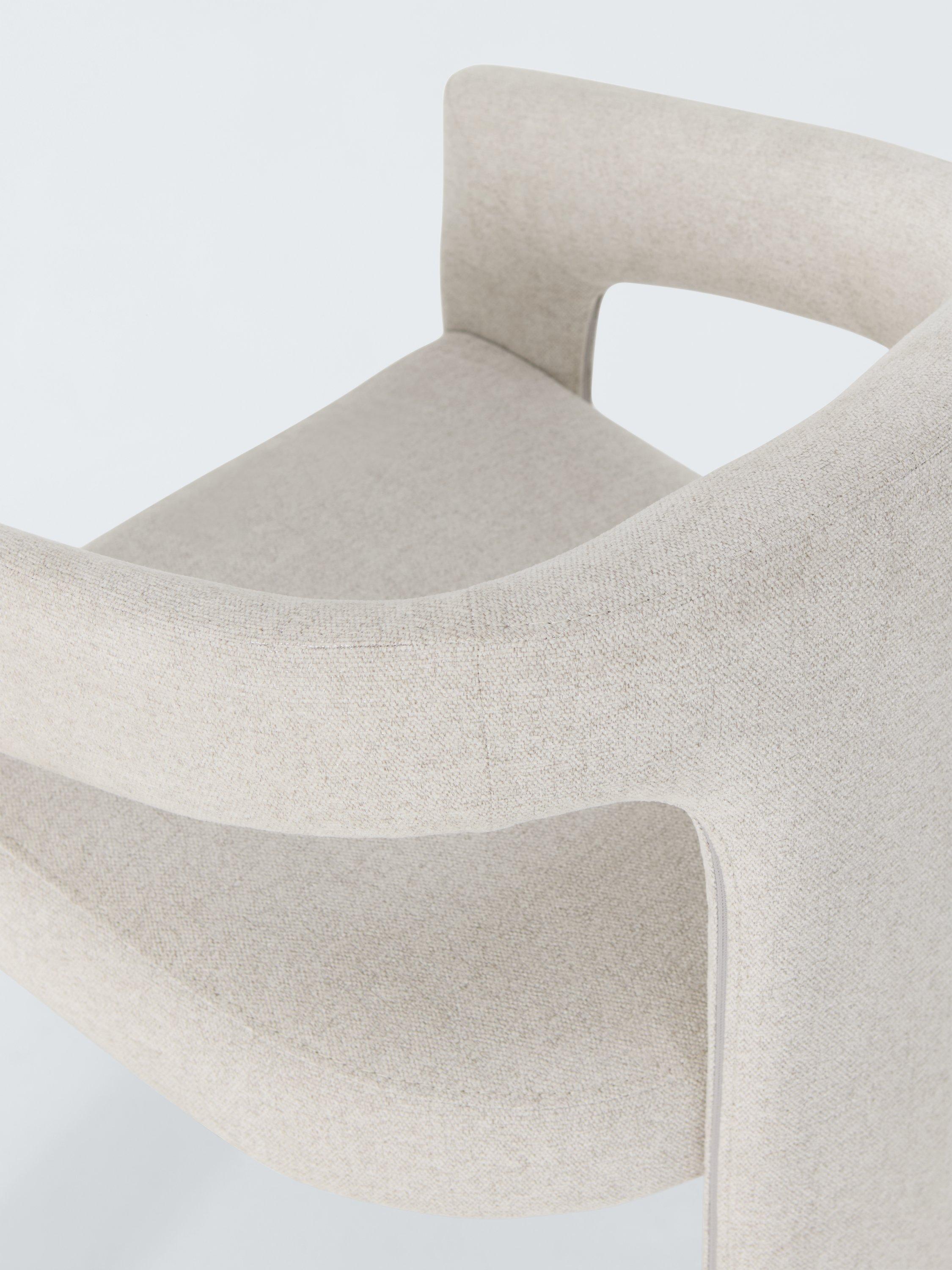 Paire de chaises de salle à manger rembourrées John Lewis Contour - Produit britannique