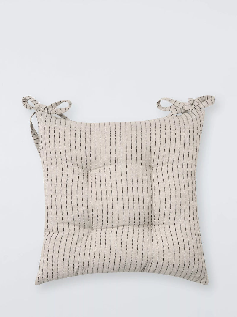 John Lewis stripe seat pad 41x41cm, imported from the UK