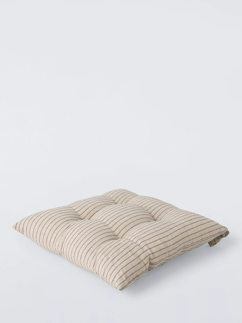 John Lewis stripe seat pad 41x41cm, imported from the UK