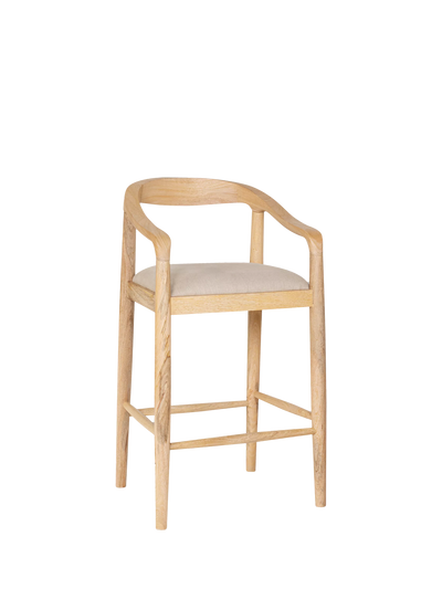 John Lewis nkuku Anbu Counter Chair, Natural- Buy online at McGrocer