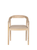 nkuku Anbu dining chair natural solid mango wood - British product