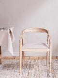 nkuku Anbu dining chair natural solid mango wood - British product