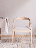 nkuku Anbu dining chair natural solid mango wood - British product