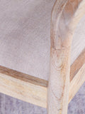 nkuku Anbu dining chair natural solid mango wood - British product