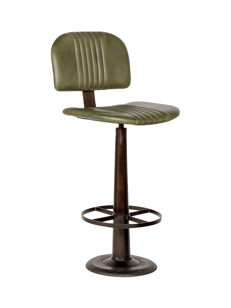 nkuku Narwana bar chair green, imported from the UK