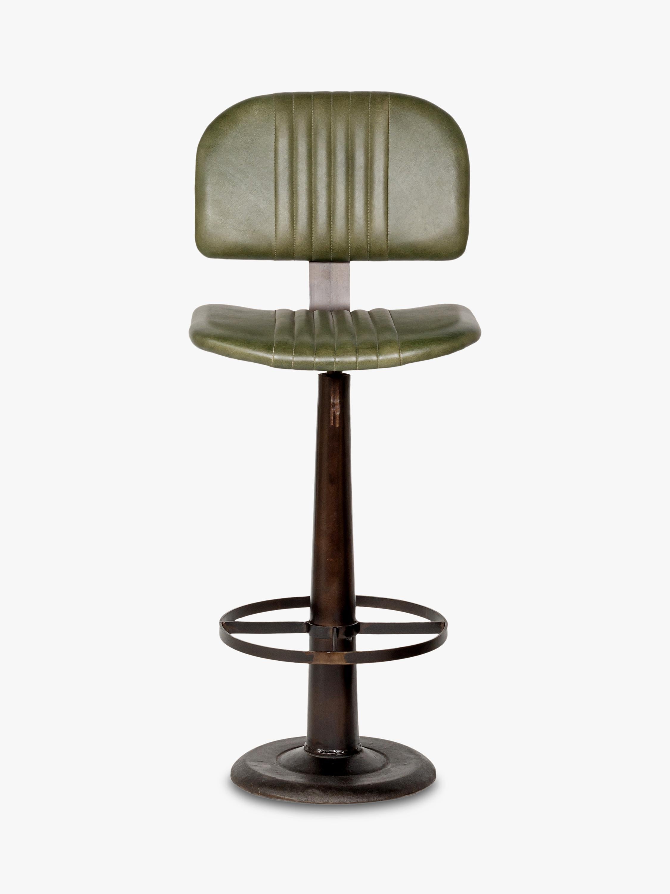 nkuku Narwana bar chair green, imported from the UK