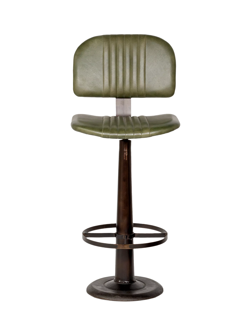 nkuku Narwana bar chair green, imported from the UK