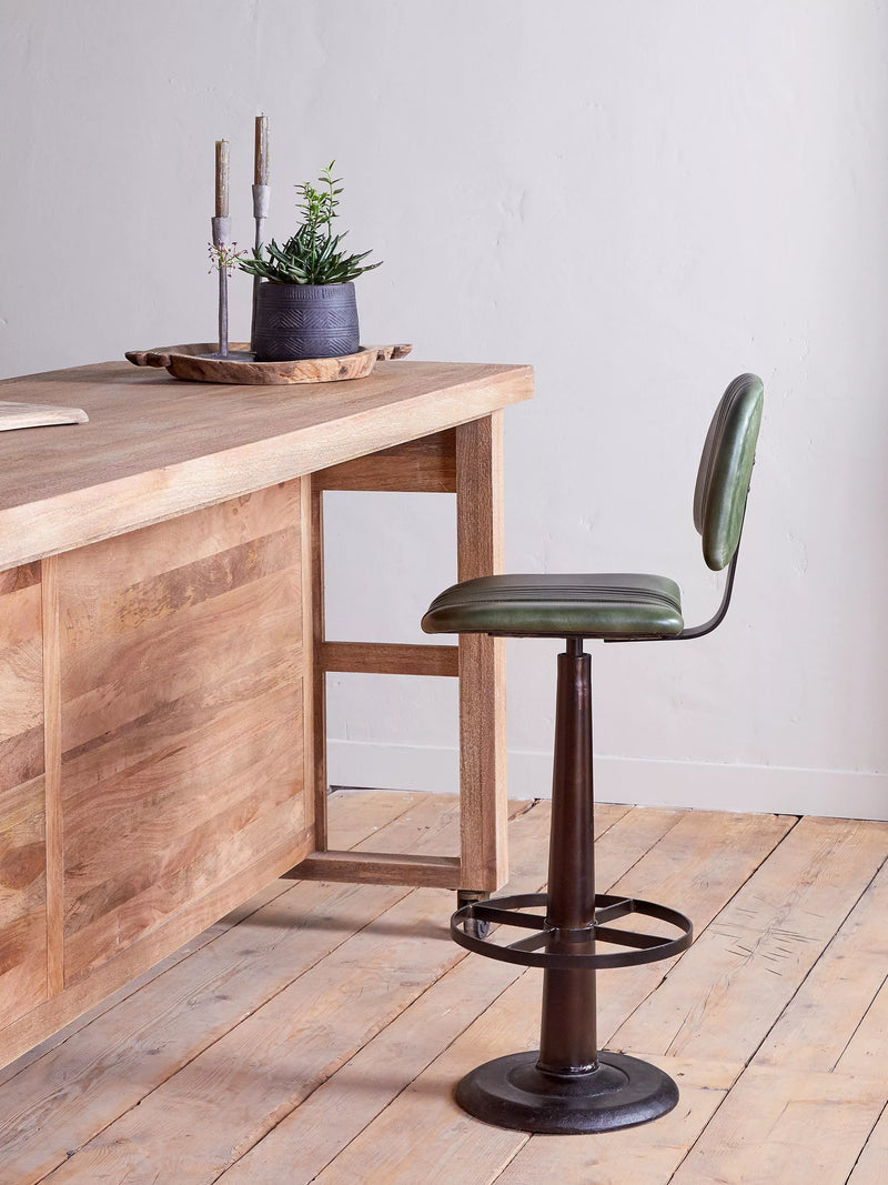 nkuku Narwana bar chair green, imported from the UK