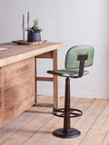 nkuku Narwana bar chair green, imported from the UK