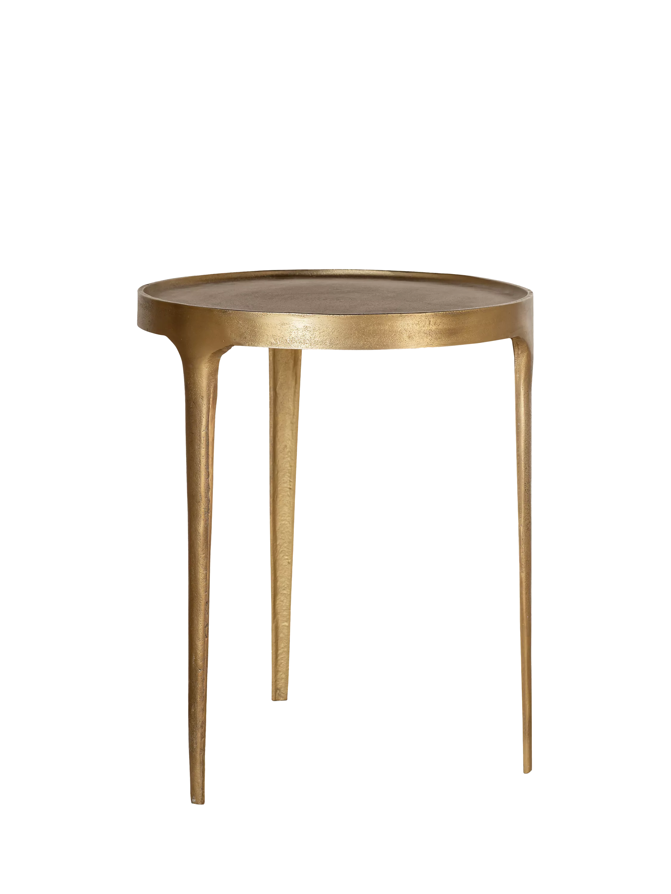 nkuku Rohia large brass side table - British product