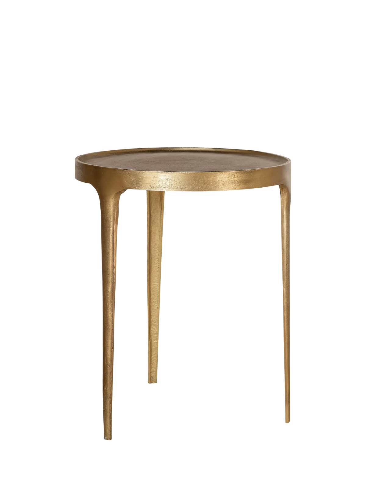 nkuku Rohia large brass side table - British product