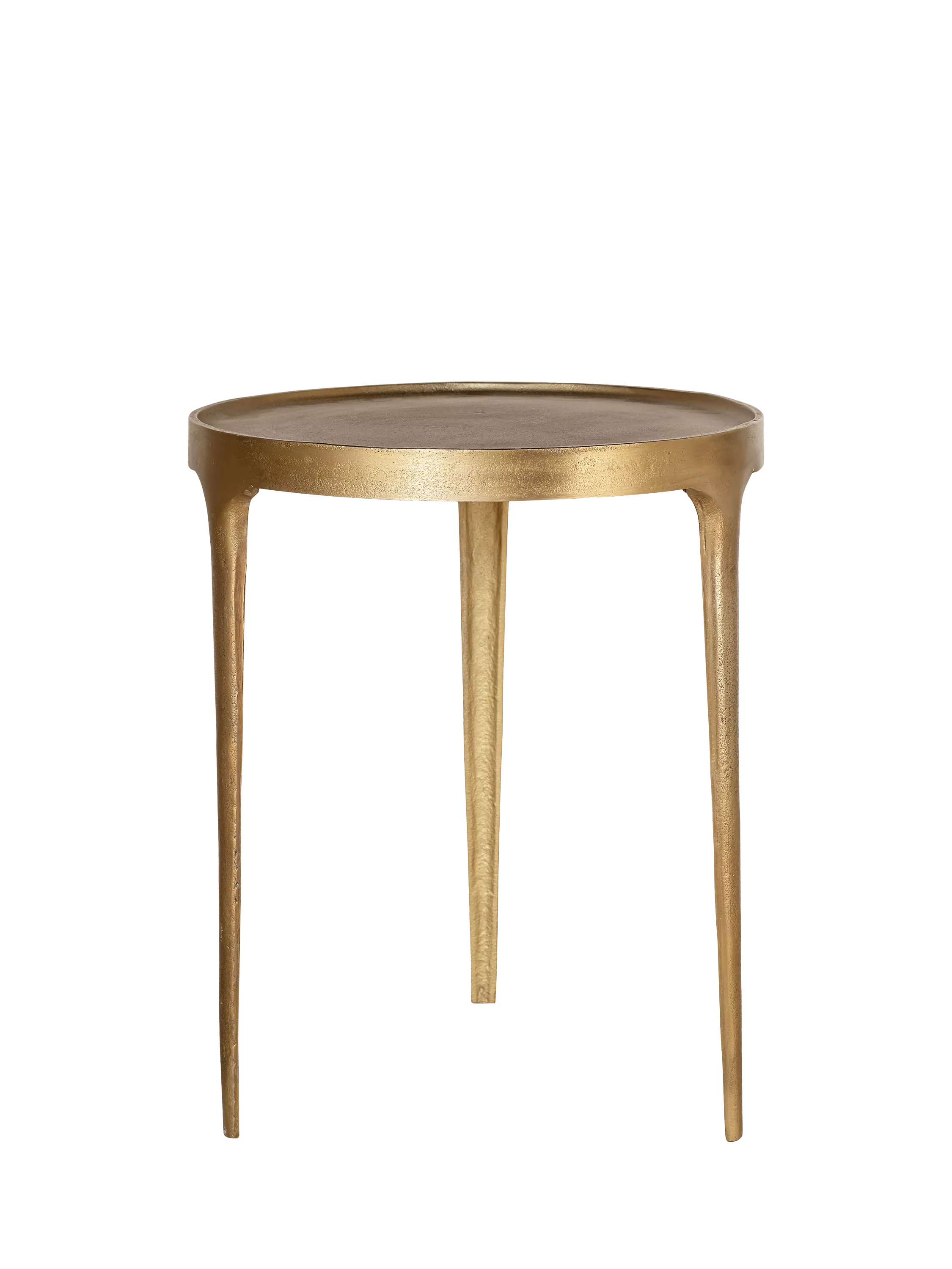nkuku Rohia large brass side table - British product