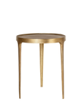 nkuku Rohia large brass side table - British product