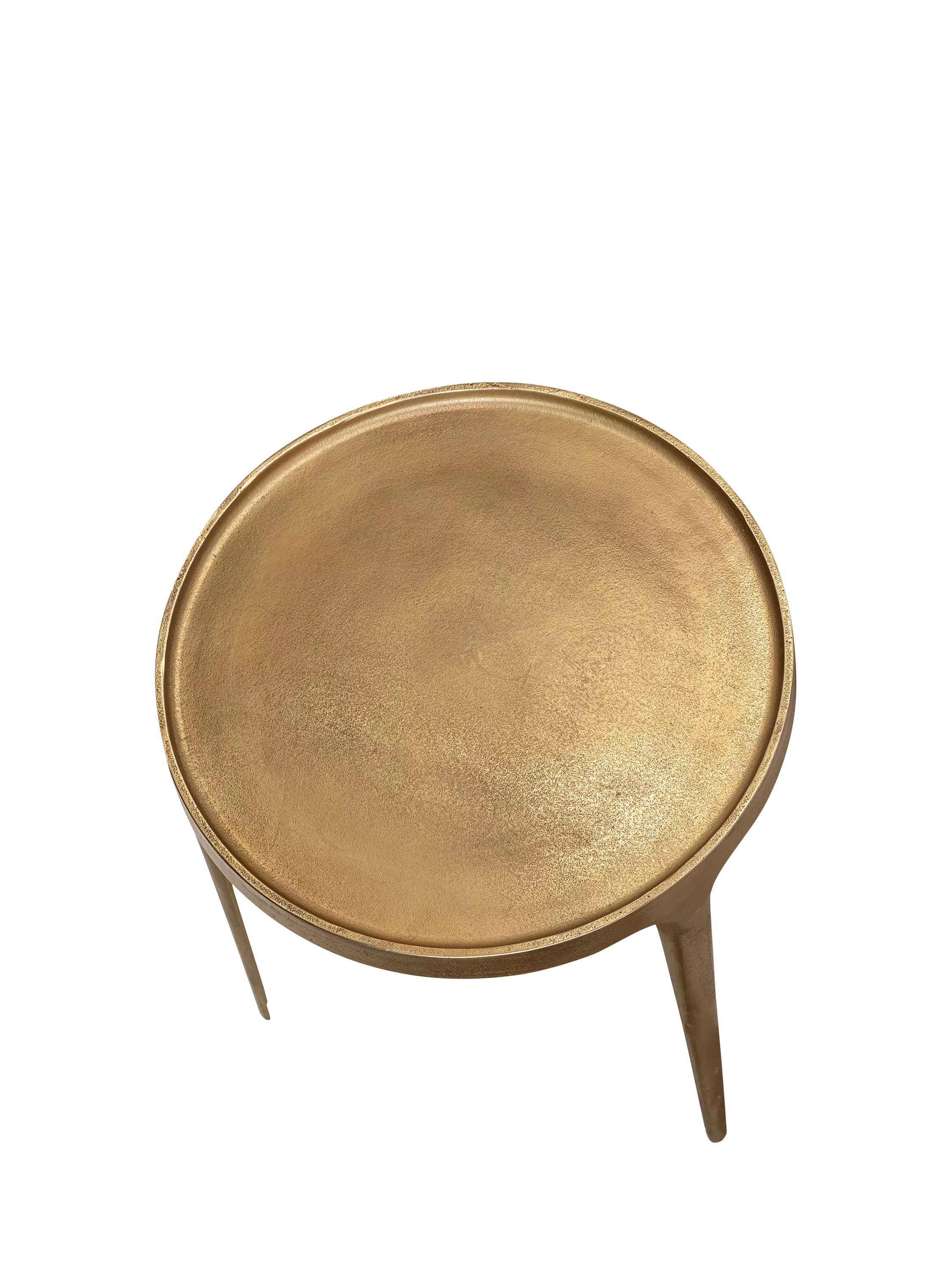 nkuku Rohia large brass side table - British product