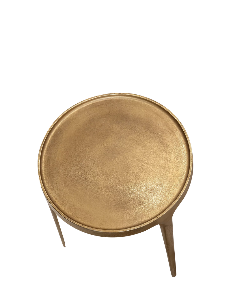 nkuku Rohia large brass side table - British product