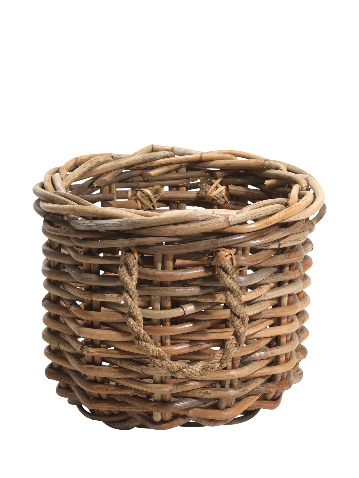 nkuku chunky rattan storage basket 47cm tall - British product