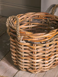 nkuku chunky rattan storage basket 47cm tall - British product
