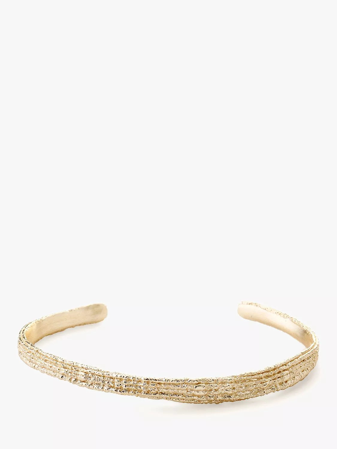 Tutti Ravine textured gold cuff bangle, imported from the UK