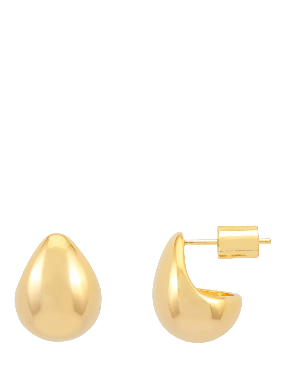 Estella Bartlett waterproof mini teardrop earrings gold - British product