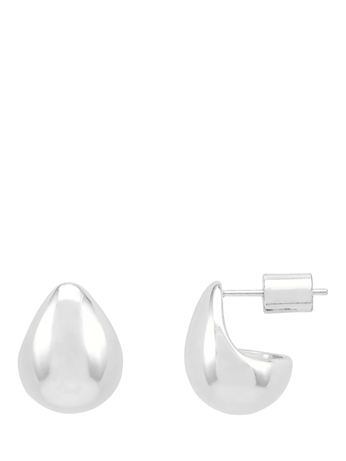 Estella Bartlett mini teardrop stud earrings silver tone - British product