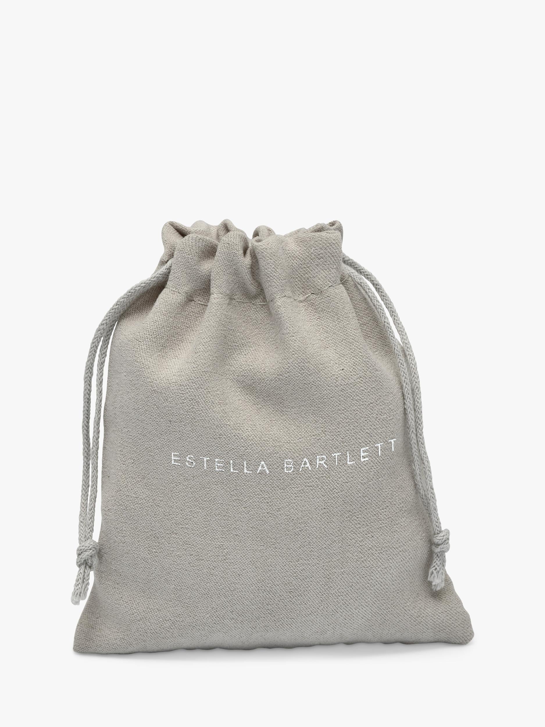 Estella Bartlett mini teardrop stud earrings silver tone - British product