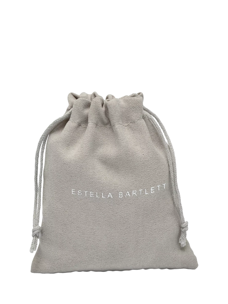 Estella Bartlett mini teardrop stud earrings silver tone - British product