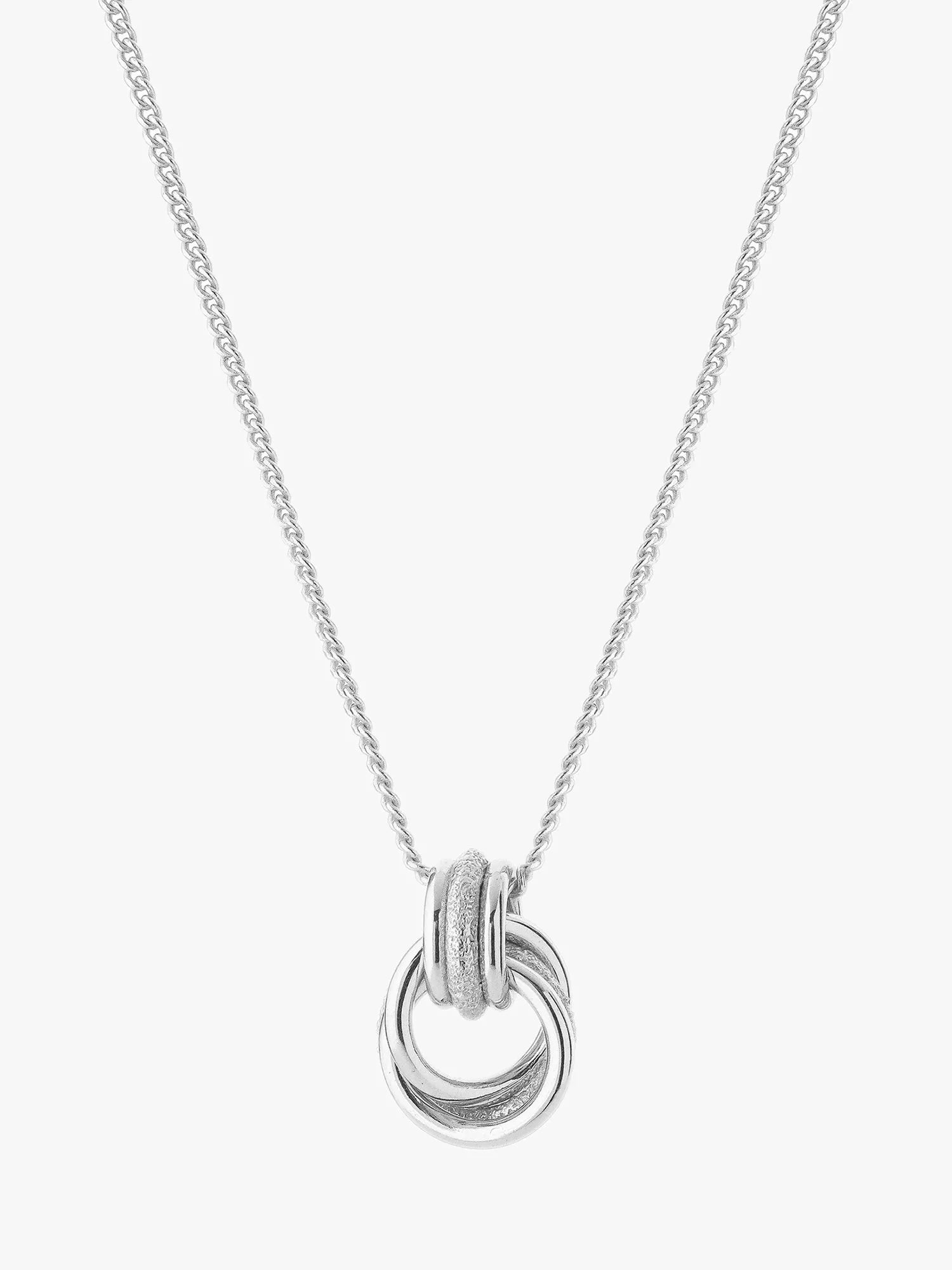 Tutti Fuse interlocking pendant necklace silver (British brand)