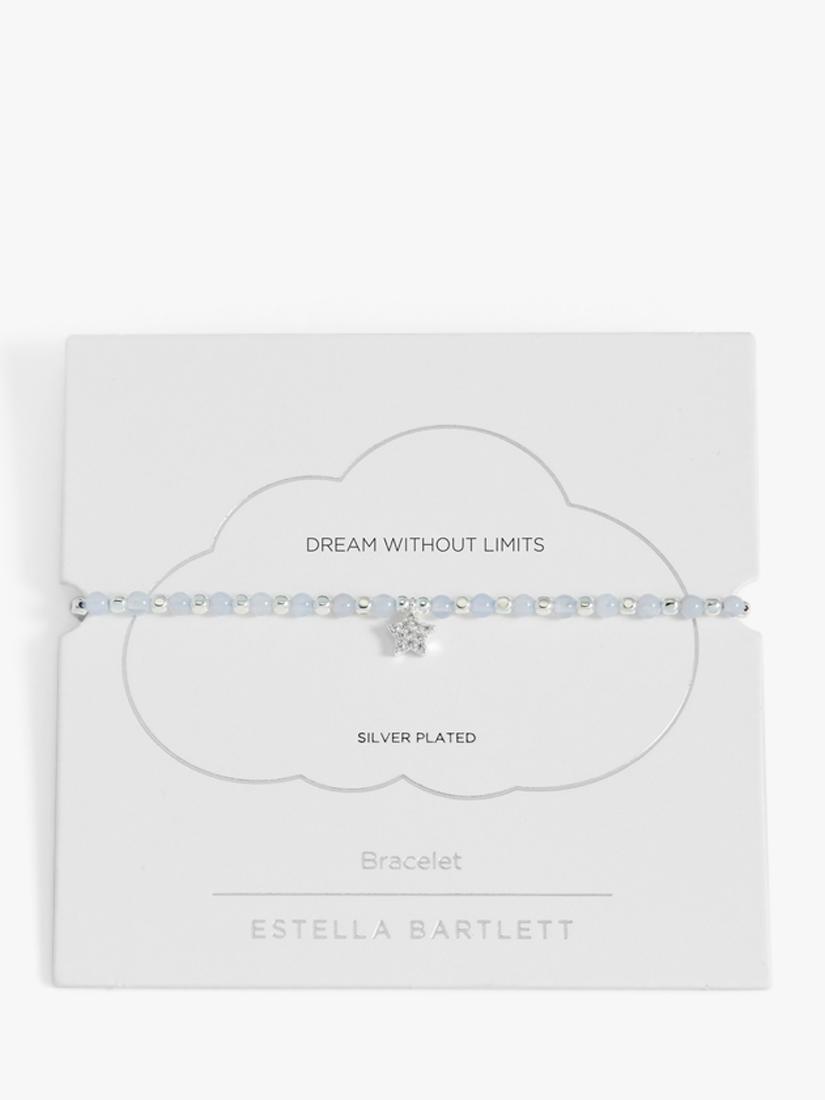 Estella Bartlett silver blue agate star beaded bracelet, UK version
