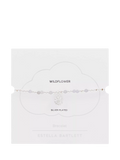 Estella Bartlett agate beaded bracelet silver blue - British product