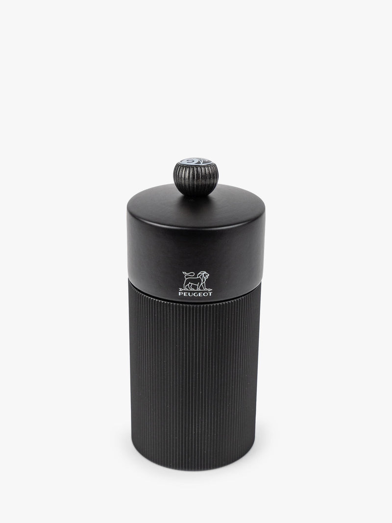 Peugeot Night Chic salt and pepper mills 12cm matt black, imported from the UK