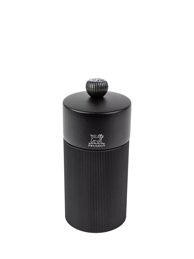 Peugeot Night Chic salt and pepper mills 12cm matt black, imported from the UK